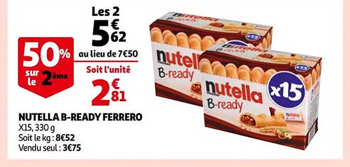 nutella b-ready ferrero