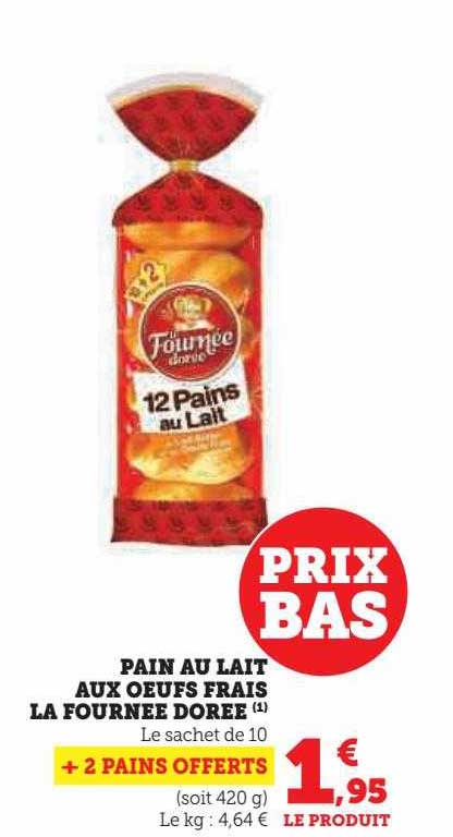 pain au lait aux œufs frais la fournée dorée