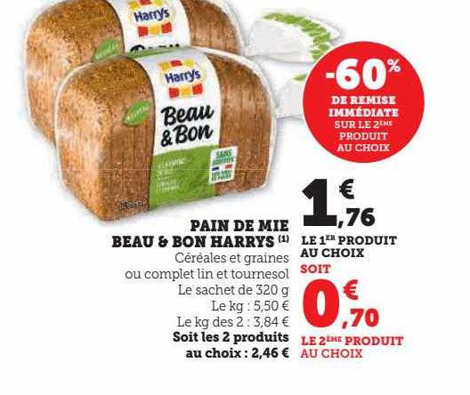 pain de mie beau & bon harrys