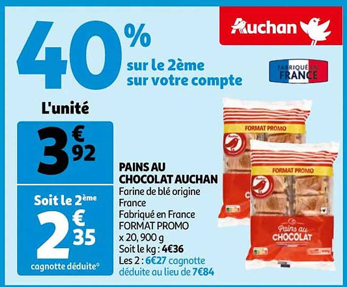 Pains Au Chocolat Auchan