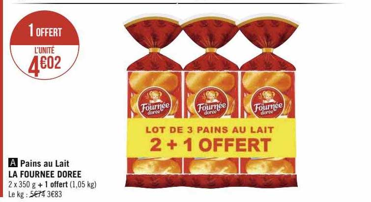 pains au lait la fournée dorée