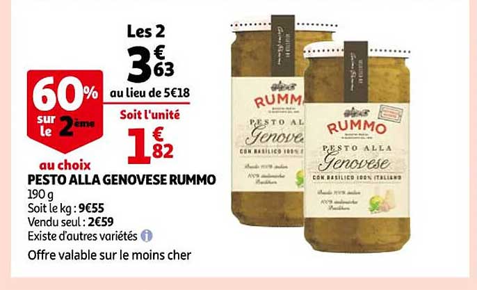 pesto alla genovese rummo