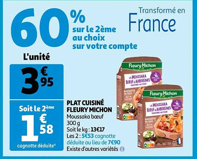 plat cuisiné fleury michon