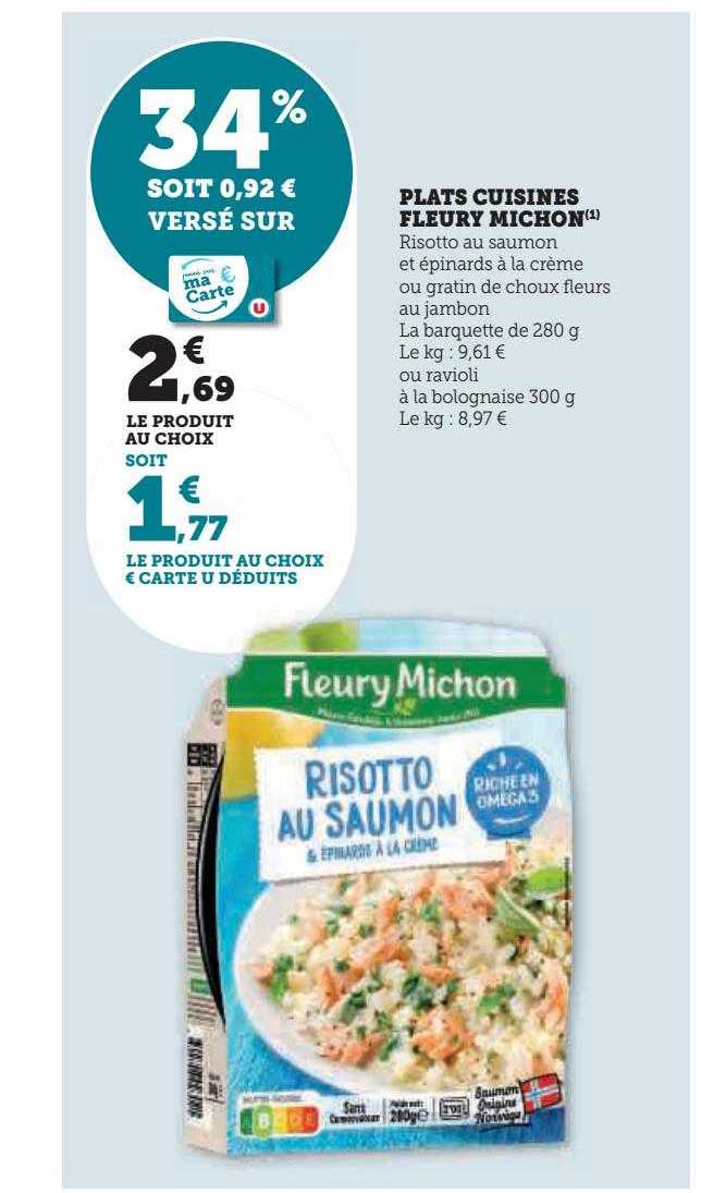 plats cuisinés fleury michon
