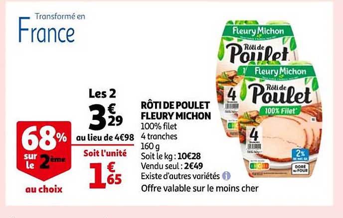 rôti de poulet fleury michon