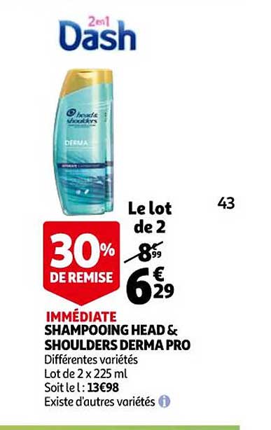 shampooing head & shoulders derma pro