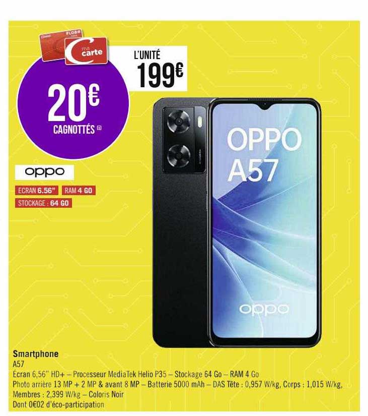 Smartphone A57 Oppo