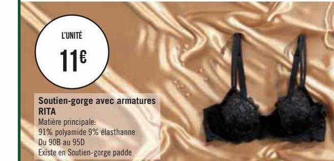 soutien-gorge avec armatures rita