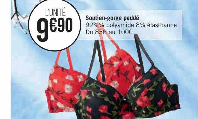 soutien-gorge paddé