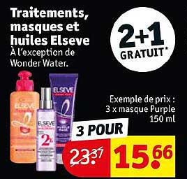 traitements, masques et huiles elseve