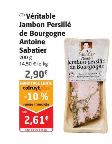 véritable jambon persillé de bourgogne antoine sabatier