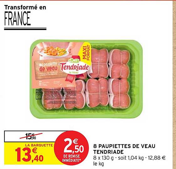 8 Paupiettes De Veau Tendriade