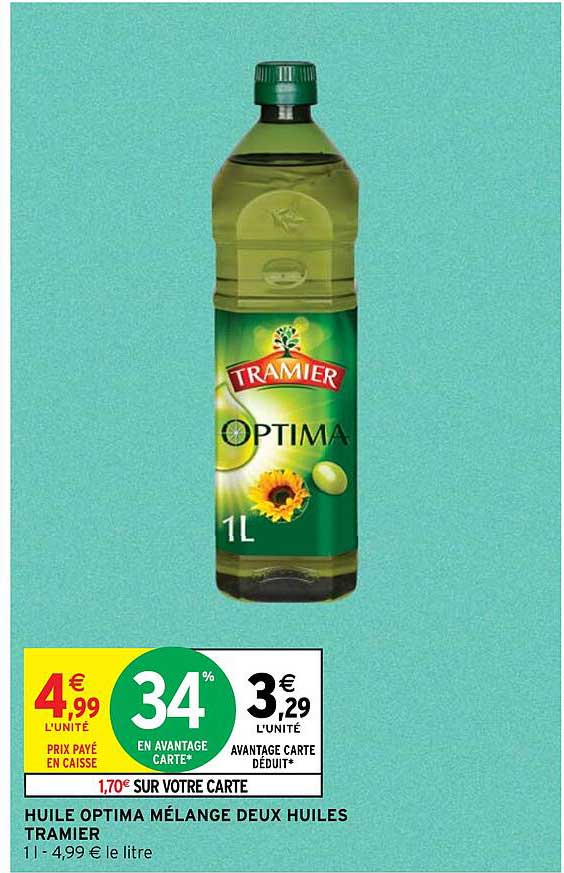 huile optima mélange deux huiles tramier