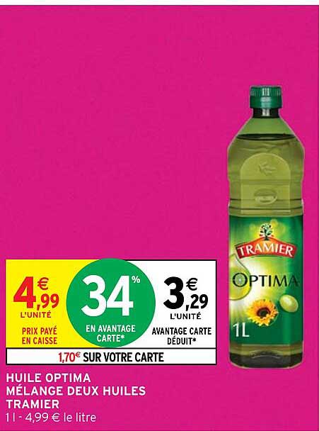 huile optima mélange deux huiles tramier