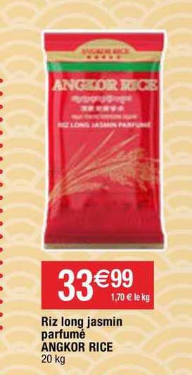 riz long jasmin parfumé angkor rice