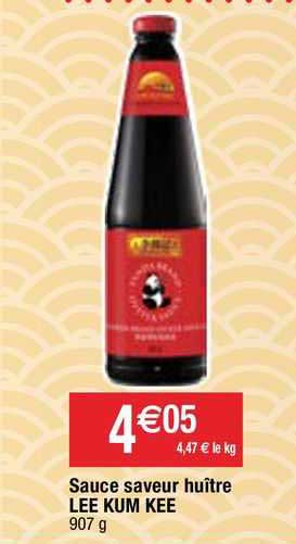 sauce saveur huître lee kum kee