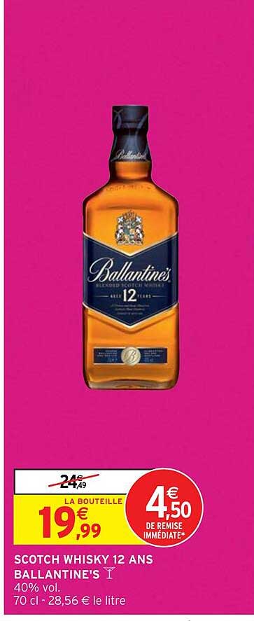 scotch whisky 12 ans ballantine's