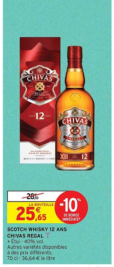 scotch whisky 12 ans chivas régal