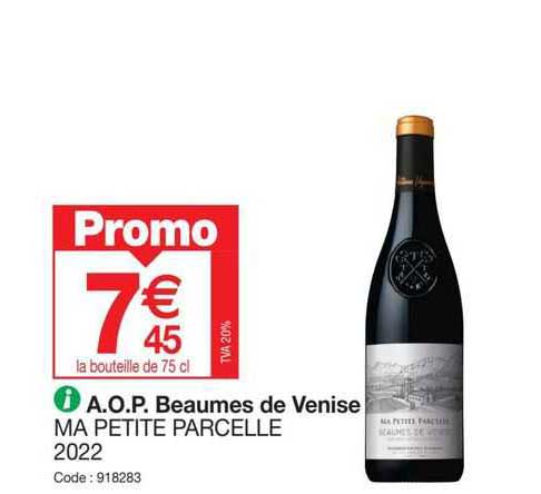 a.o.p. beaumes de venise ma petite parcelle 2022