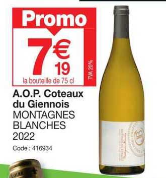 a.o.p. coteaux du giennois montagnes blanches 2022