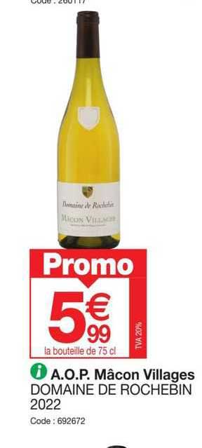 a.o.p. mâcon villages domaine de rochebin