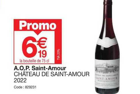 a.o.p. saint-amour château de saint-amour 2022