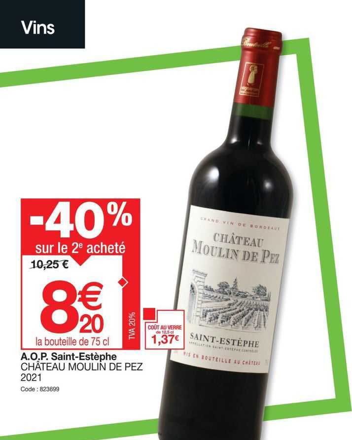 a.o.p. saint-estèphe château moulin de pez 2021