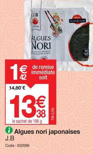 algues nori japonaises j.b