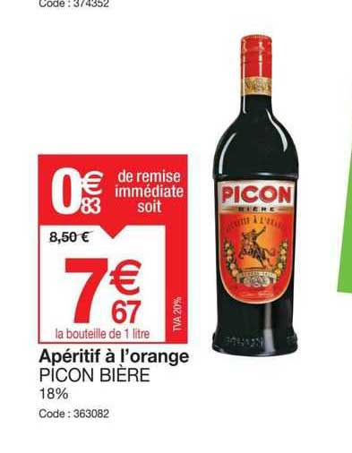 apéritif à l'orange picon bière 18%