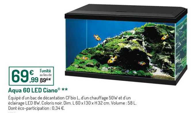 Aqua 60 Led Ciano