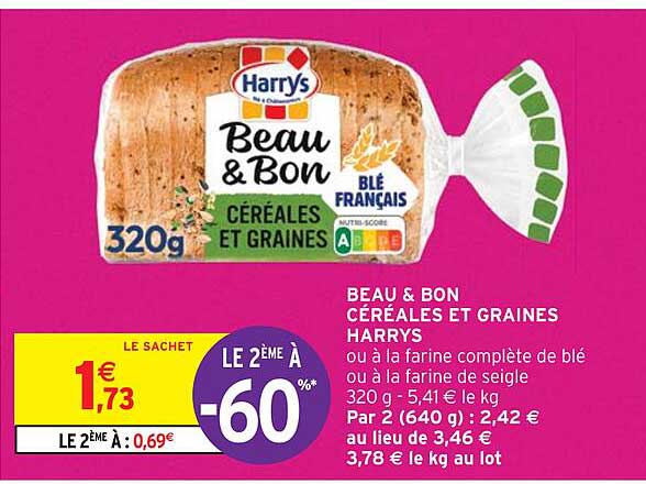 beau & bon céréales et graines harrys