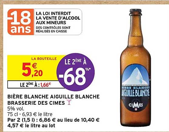 bière blanche aiguille blanche brasserie des cimes