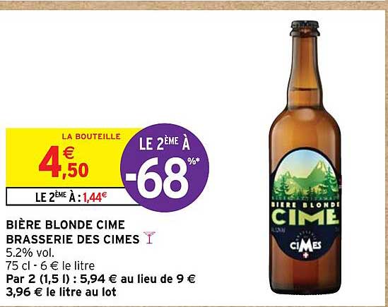 bière blonde cime brasserie des cimes