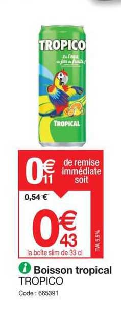 Boisson Tropical Tropico