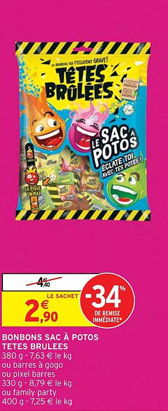 bonbons sac à potos têtes brûlées