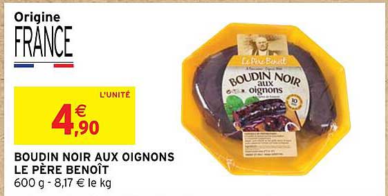 boudin noir aux oignons le père benoît