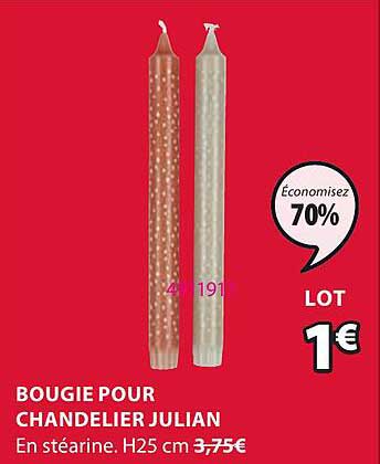 bougie pour chandelier julian