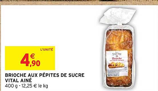 brioche aux pepites de sucre vital aine