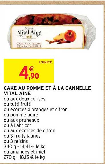 cake au pomme et a la cannelle vital aine