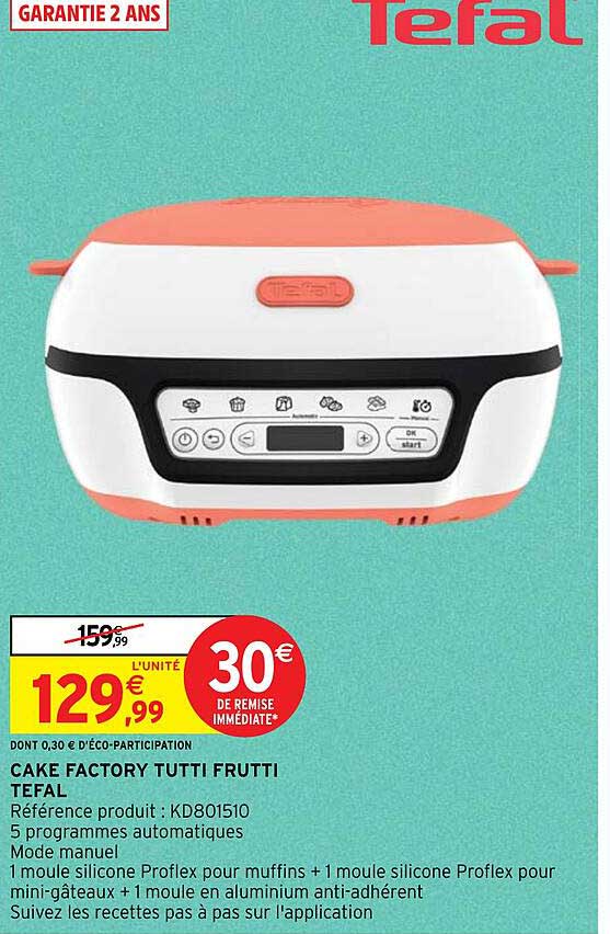 cake factory tutti frutti tefal