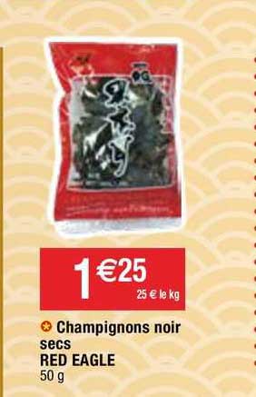 champignons noir secs red eagle