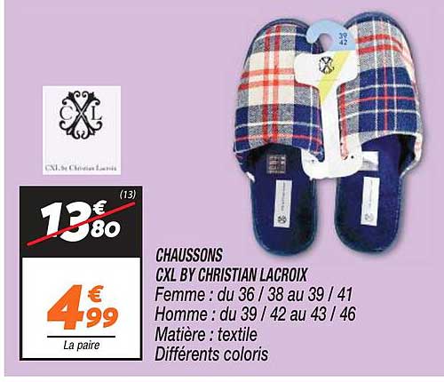 chaussons cxl by christian lacroix