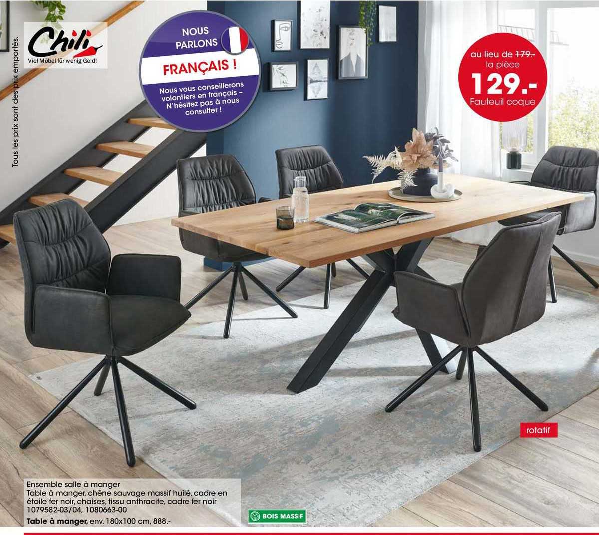 chili ensemble salle à manger