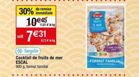 Cocktail De Fruits De Mer Escal