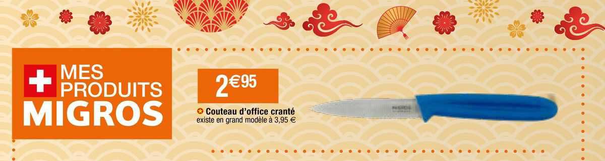 couteau d'office cranté