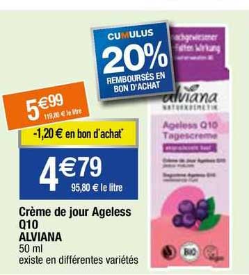 crème de jour ageless q10 alviana