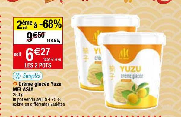 crème glacée yuzu mei asia