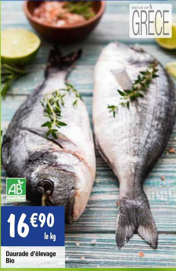 daurade d'élevage bio