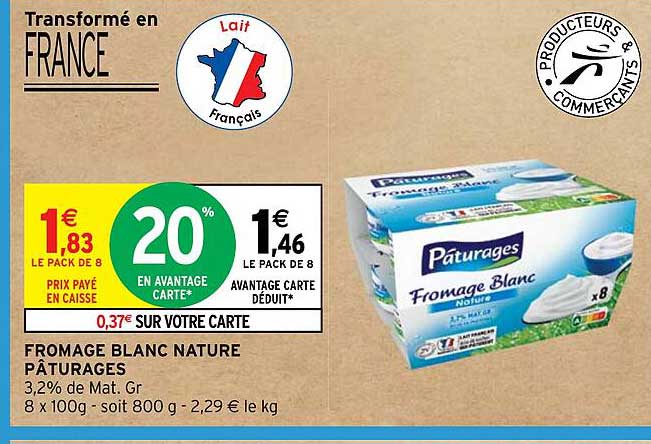 Fromage Blanc Nature Pâturages