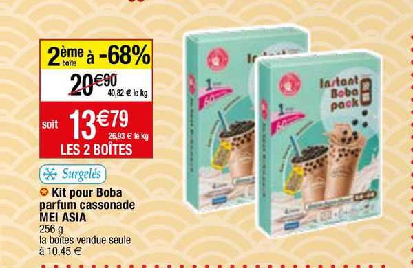 kit pour boba parfum cassonade mei asia